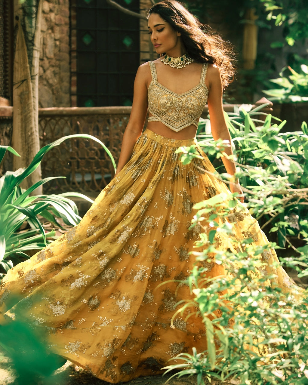 Mustard Lisa Sylvia Lehenga Set