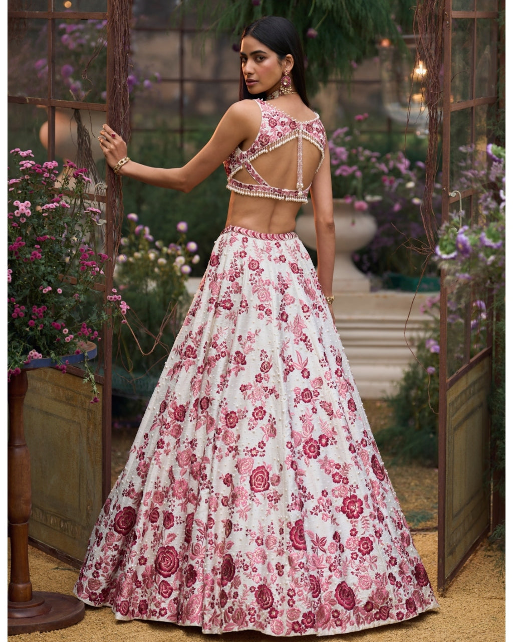 Ruby Floral Lehenga Set