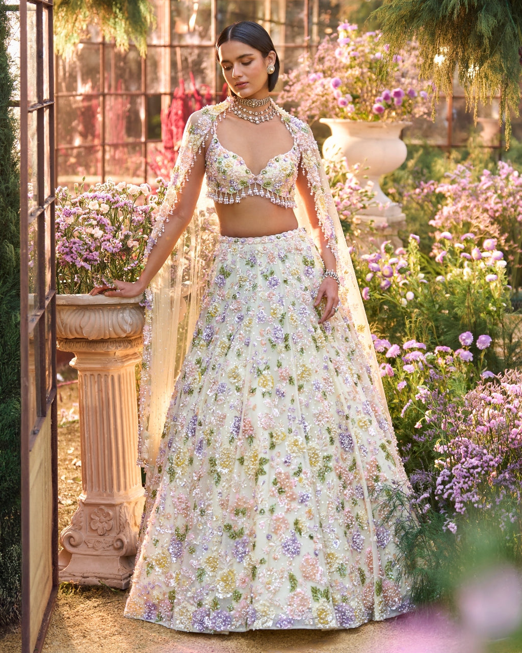 Butter Yellow Sequin Lehenga Set
