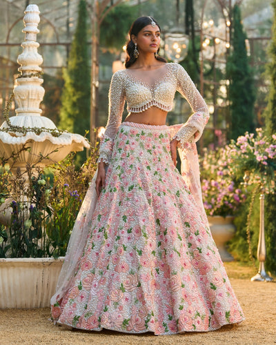 Pearl Floral Lehenga Set