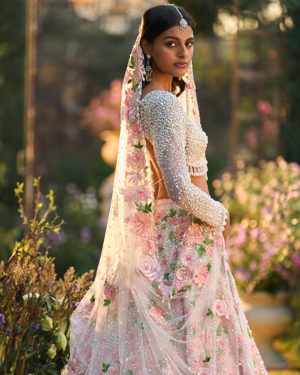 Pearl Floral Lehenga Set
