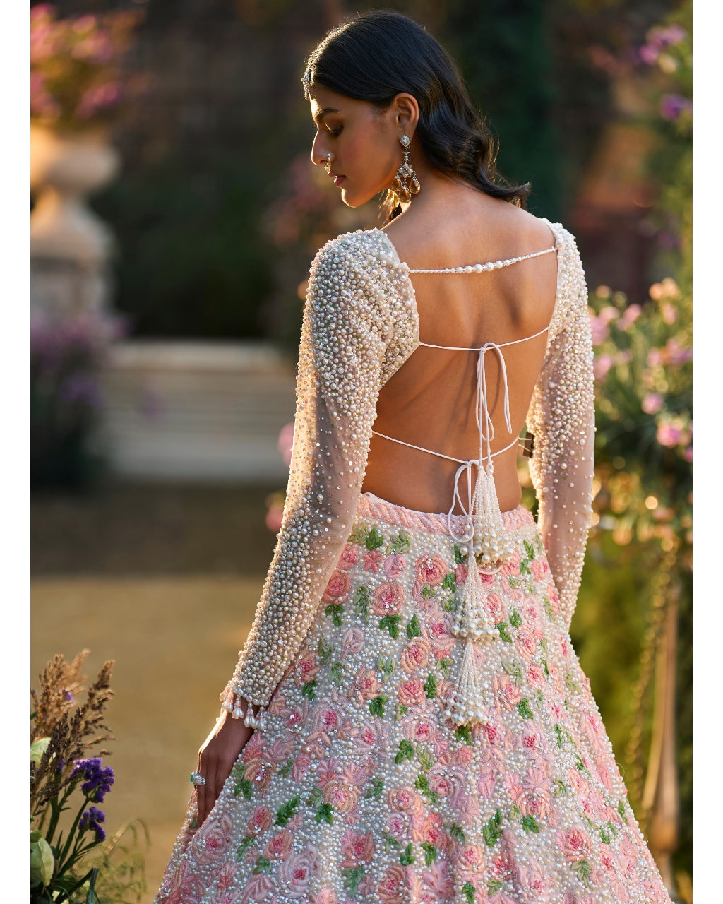 Pearl Floral Lehenga Set