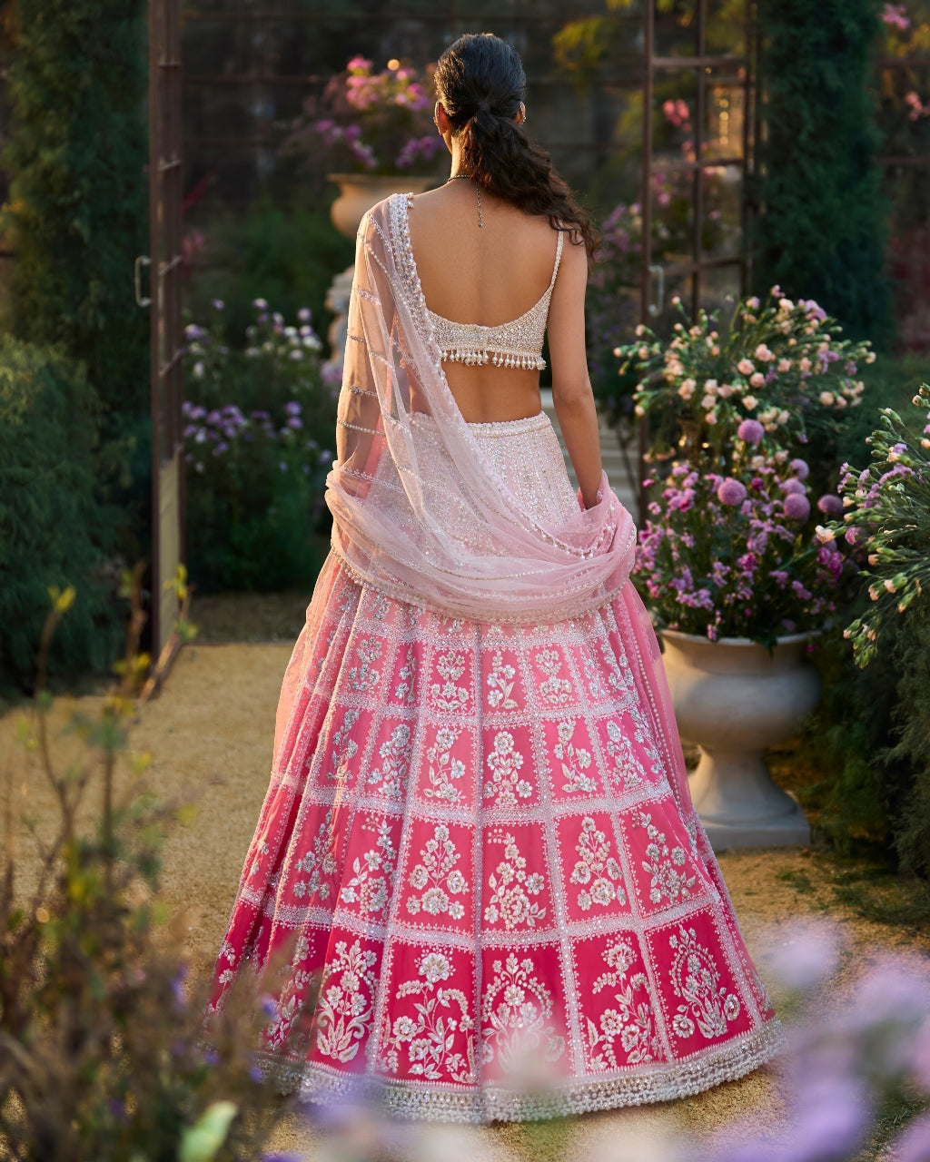Ombre Pink Lehenga Set