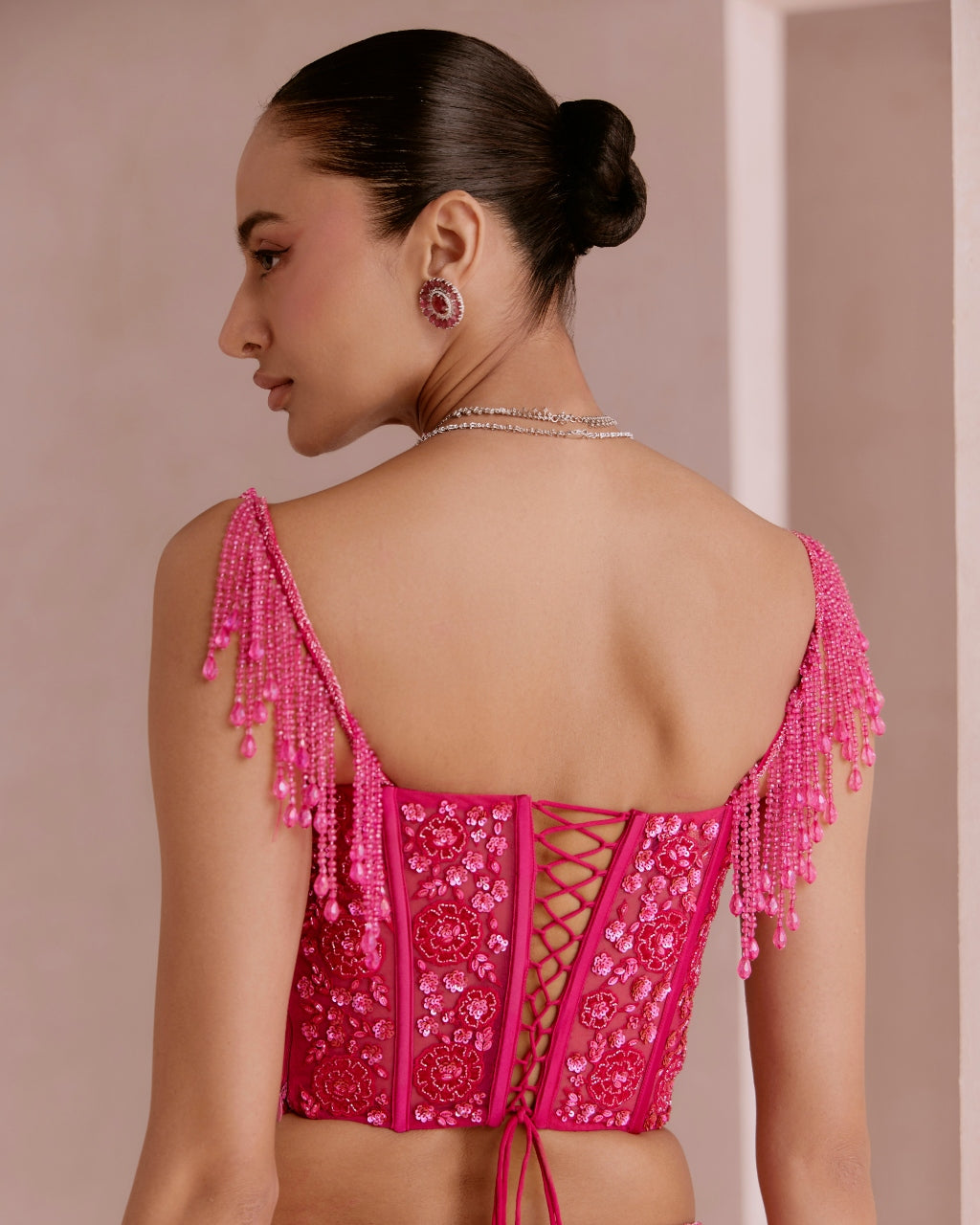 Hot Pink Sharara Set