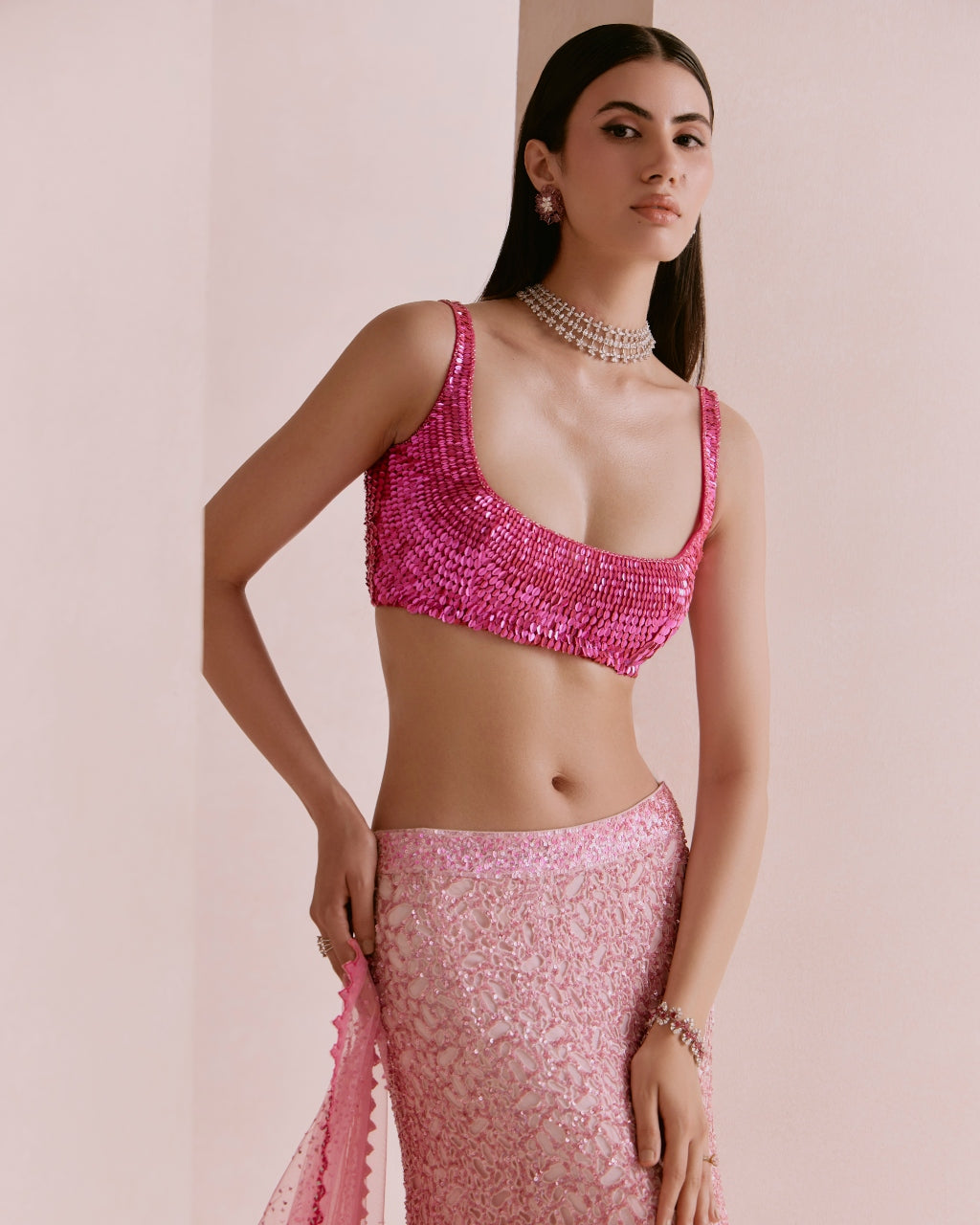 Pink Ombre Cutwork Fishcut Set