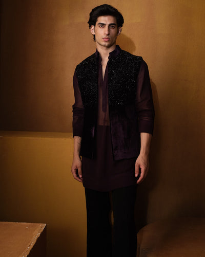 Wine Cutdana Nehru Set