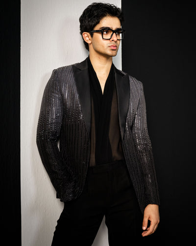 Grey To Black Ombré Jacket