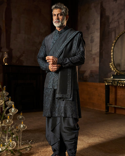 Charcoal Grey Bundi Set