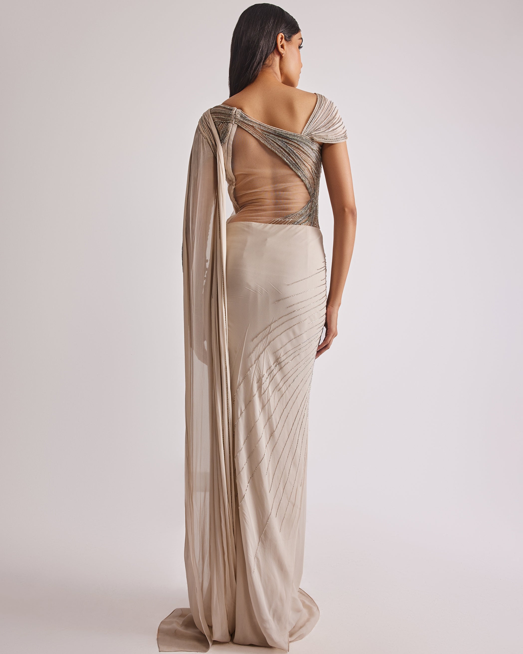 The Ecliptic Sari Gown