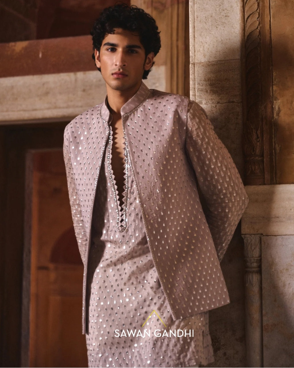 Grey Nehru Kurta Set