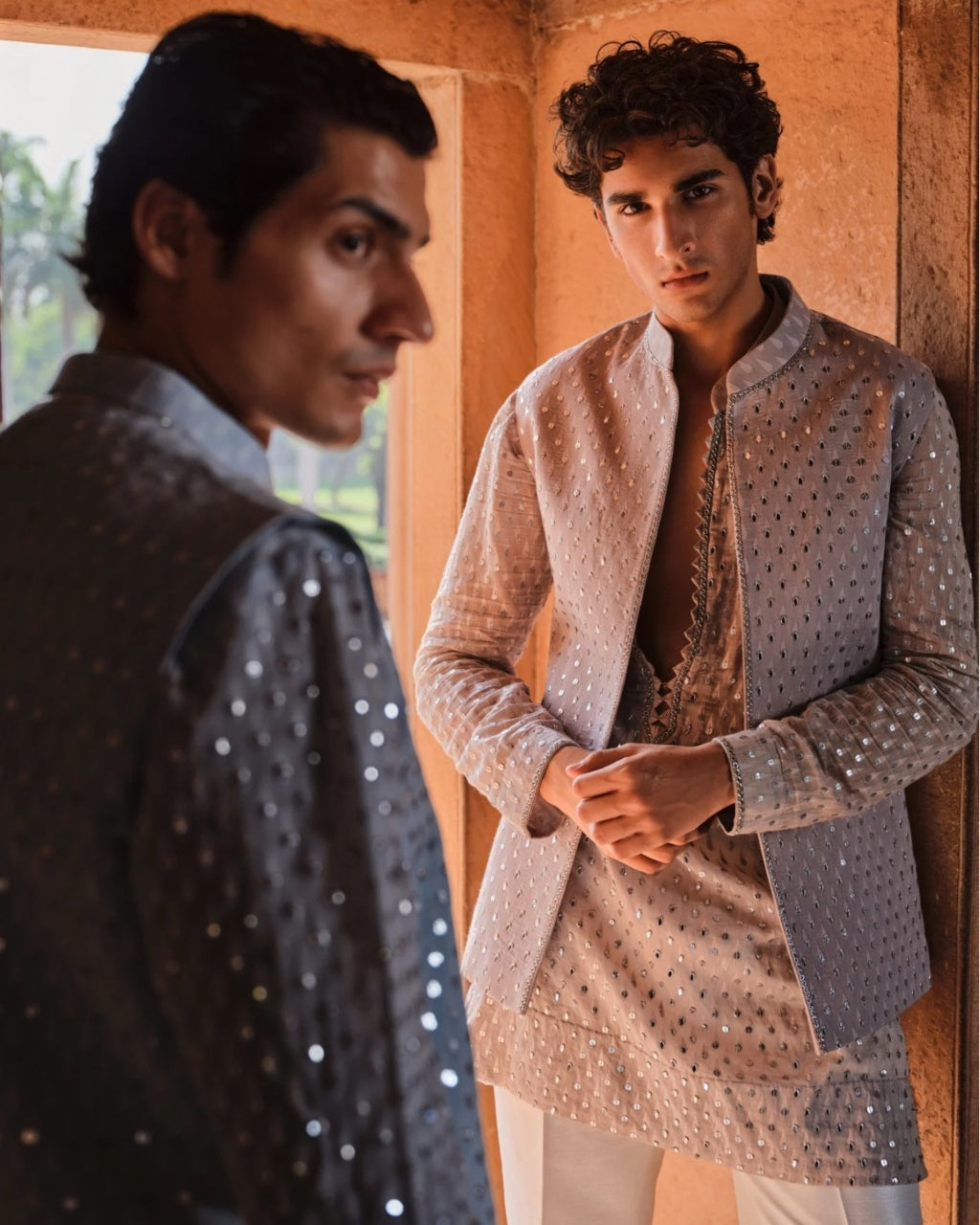 Grey Nehru Kurta Set