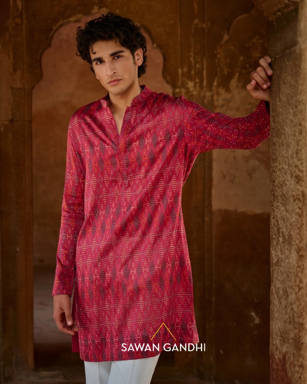 Crimson Multicolour Kurta Set