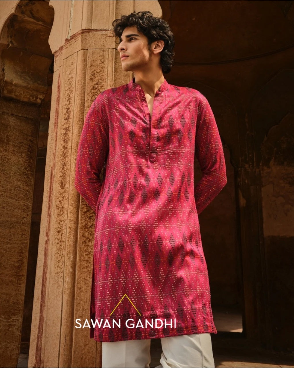 Crimson Multicolour Kurta Set
