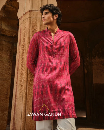 Crimson Multicolour Kurta Set