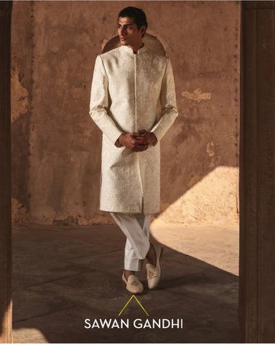 Lotus Jaal Sherwani Set
