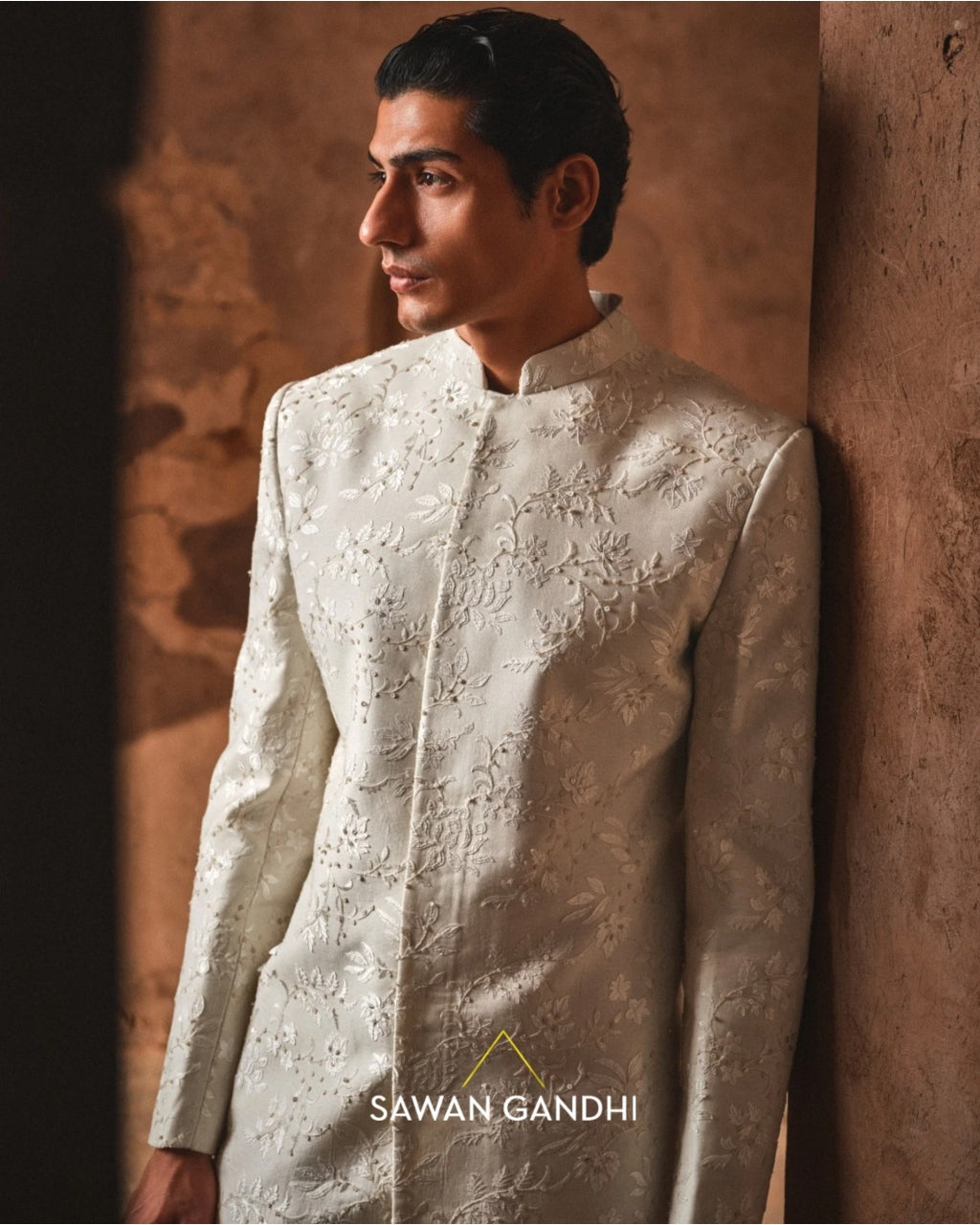 Lotus Jaal Sherwani Set