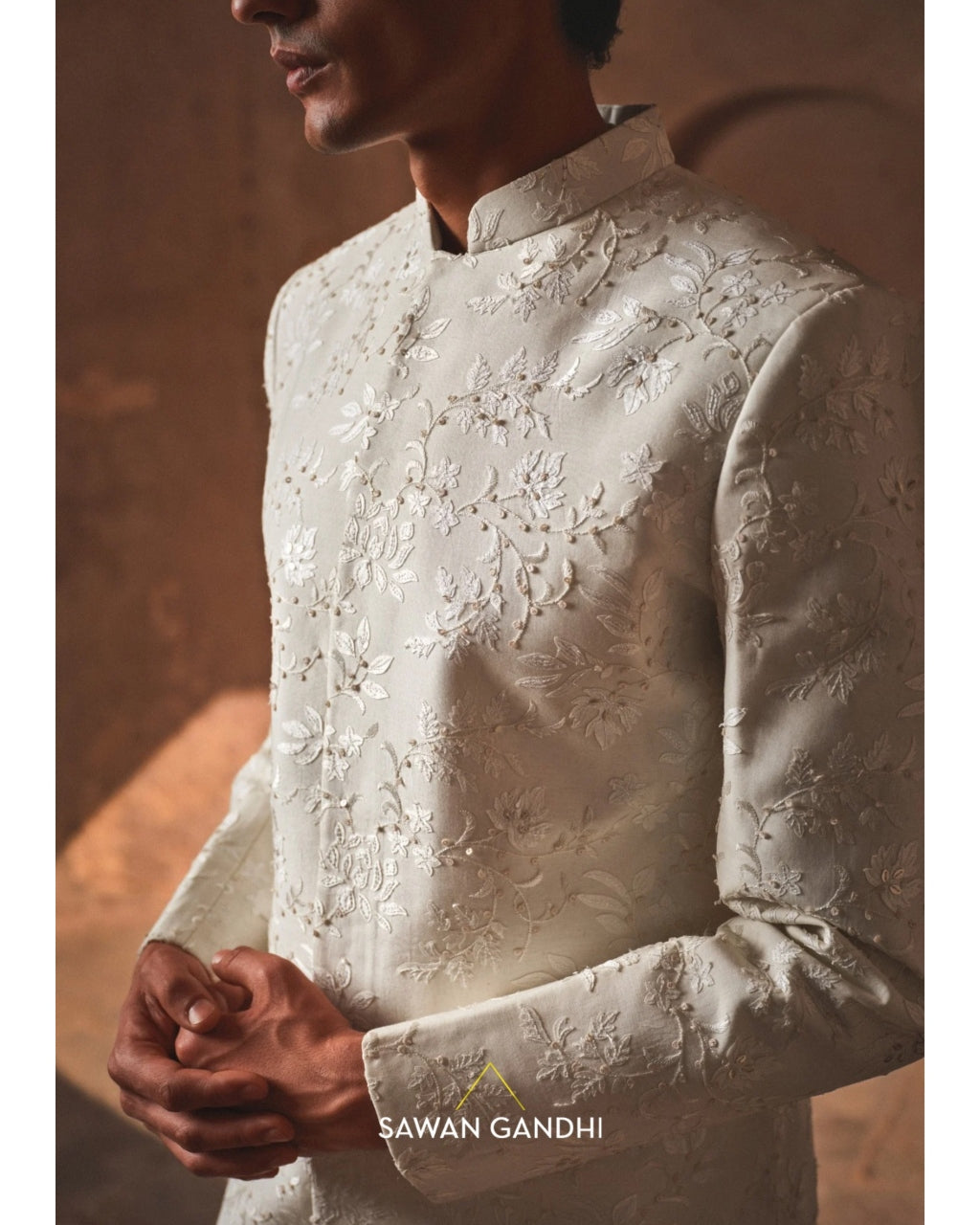 Lotus Jaal Sherwani Set