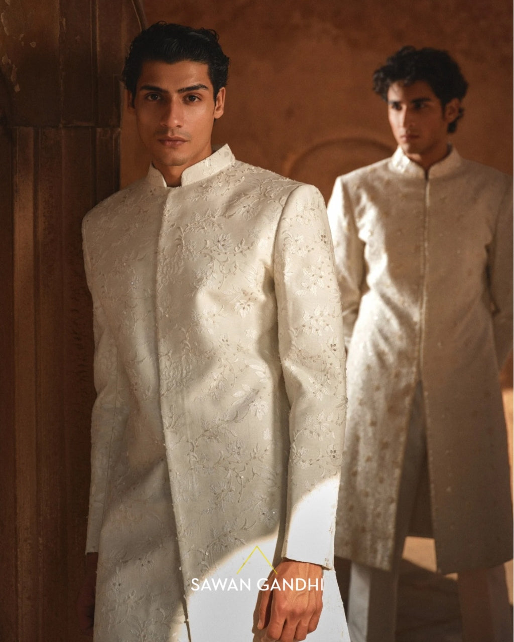Lotus Jaal Sherwani Set