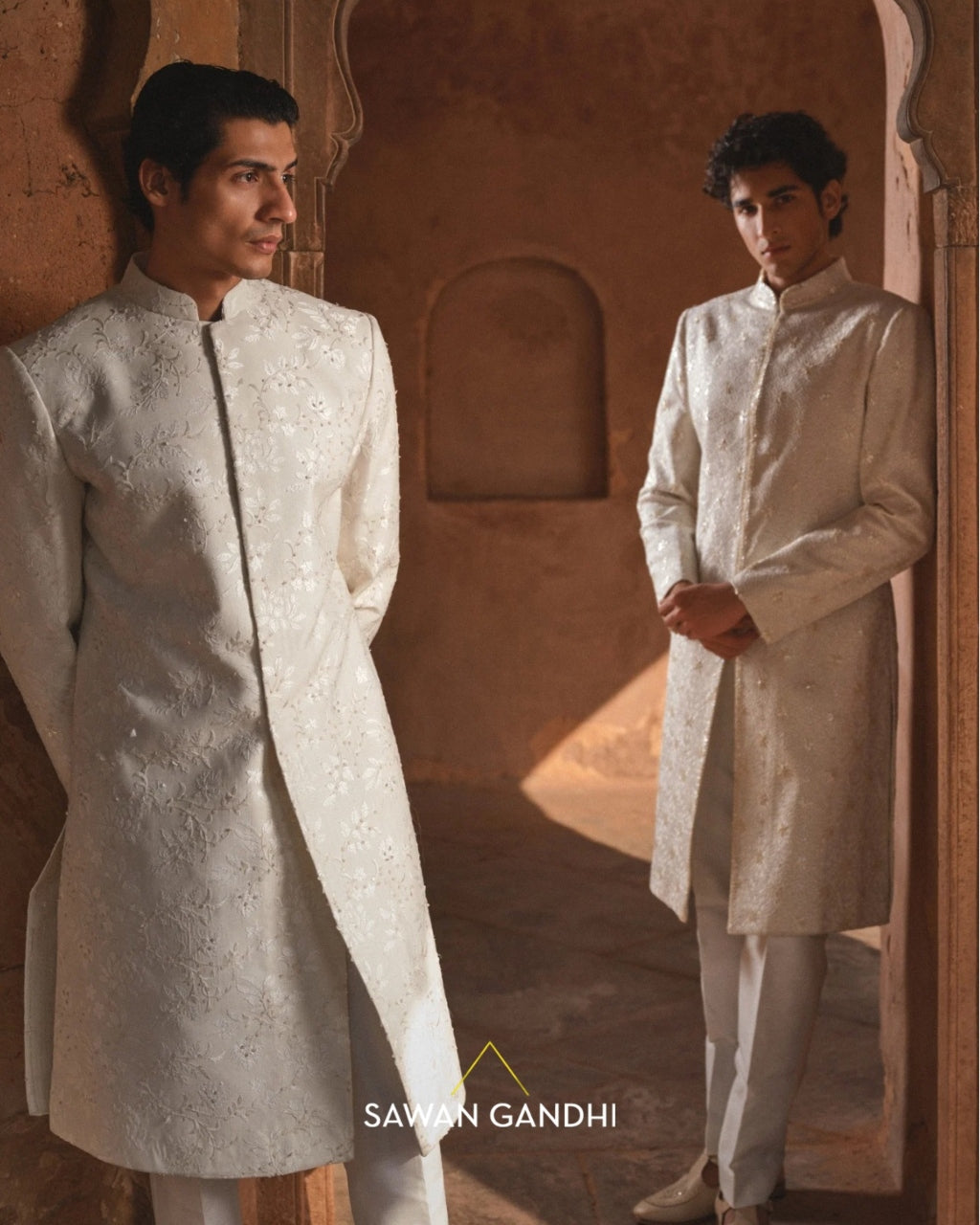 Lotus Jaal Sherwani Set