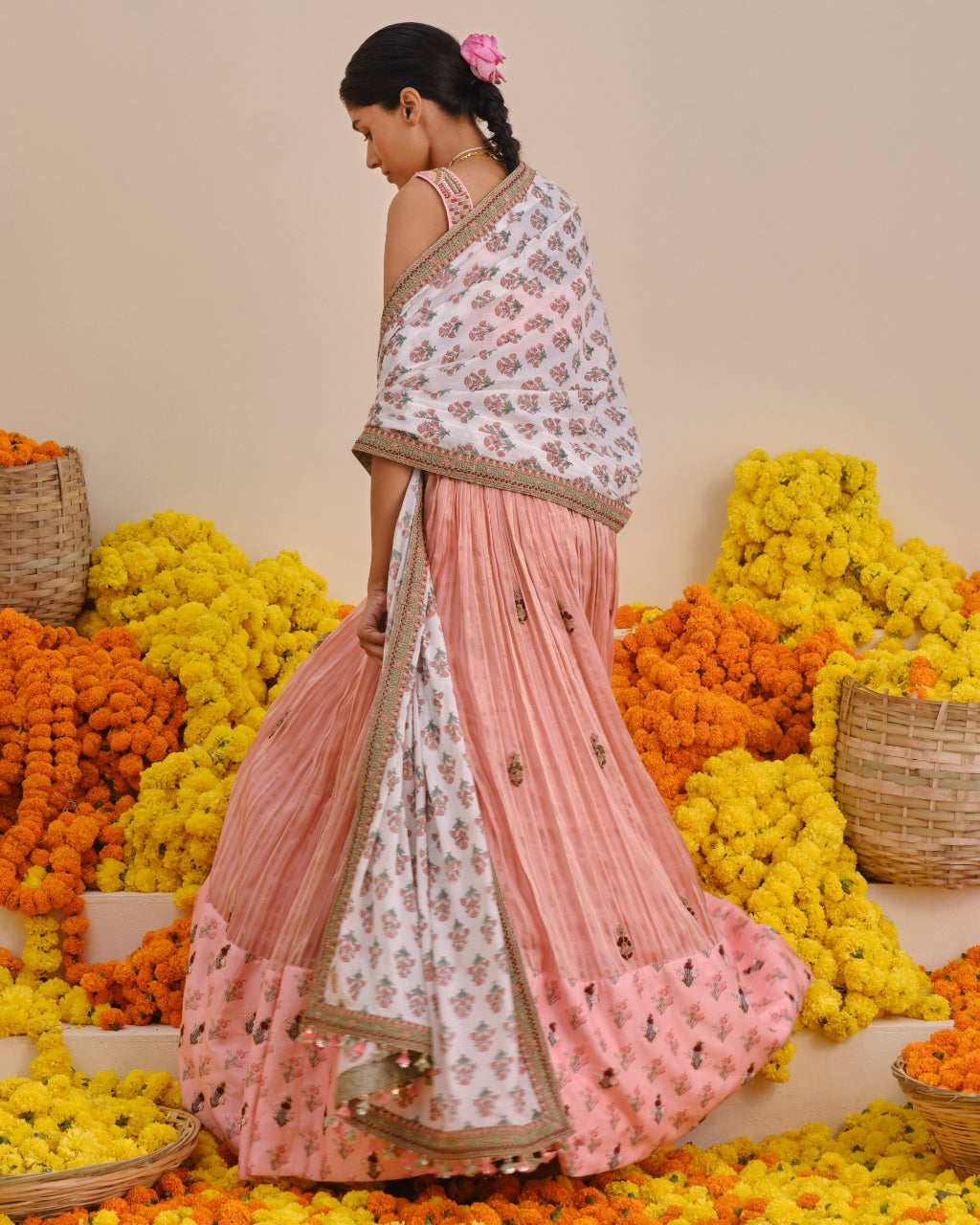 Pink Orchid Marodi Lehenga Set