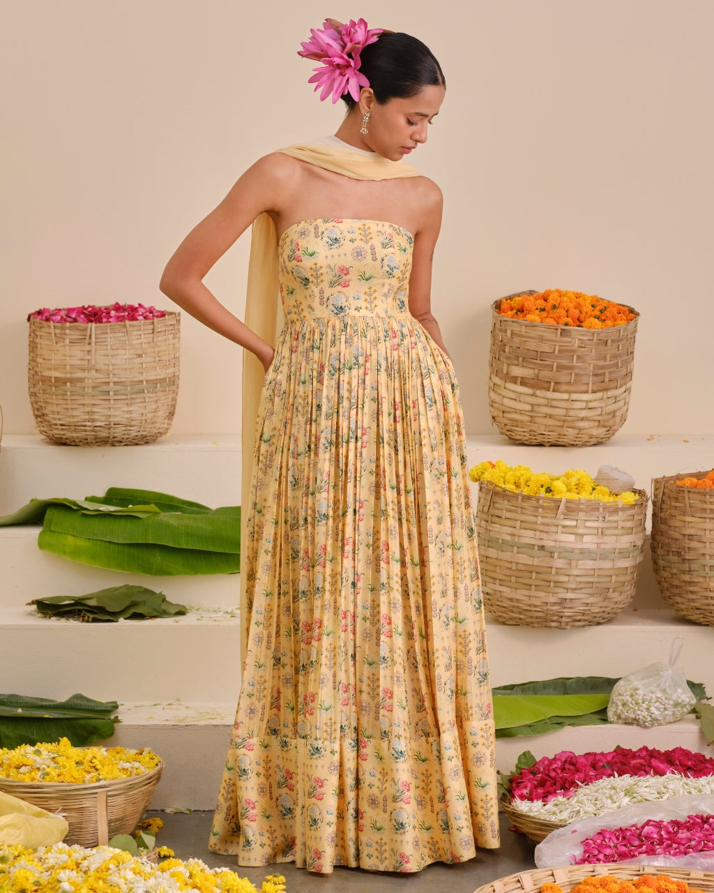 Lemon Tree Tube Maxi Dress