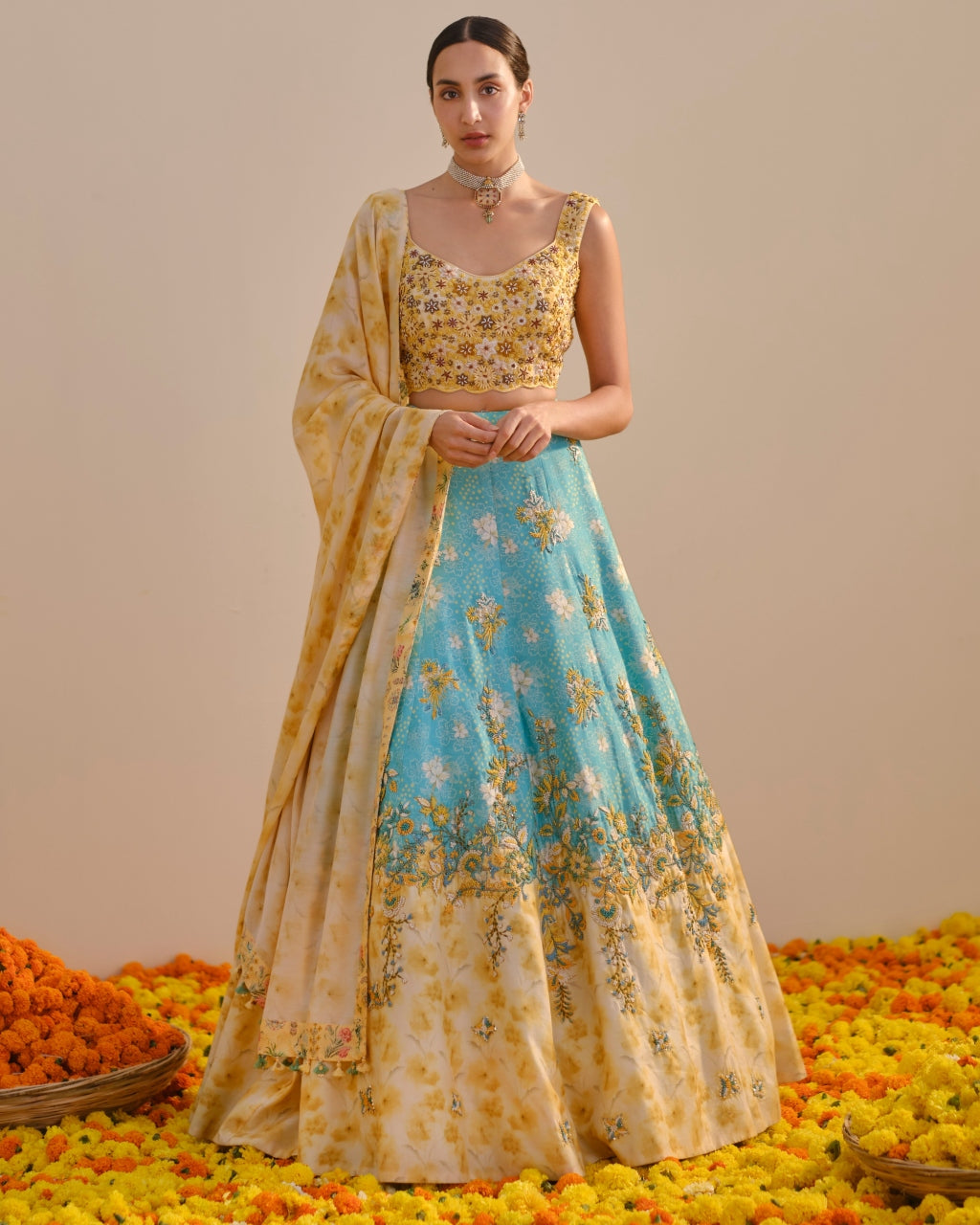 Aquamarine Lehenga Set