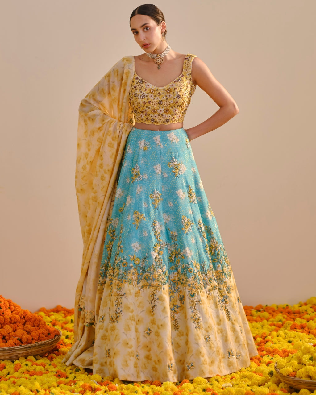 Aquamarine Lehenga Set