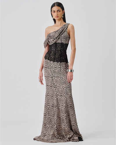 Tara Ajrakh Gown
