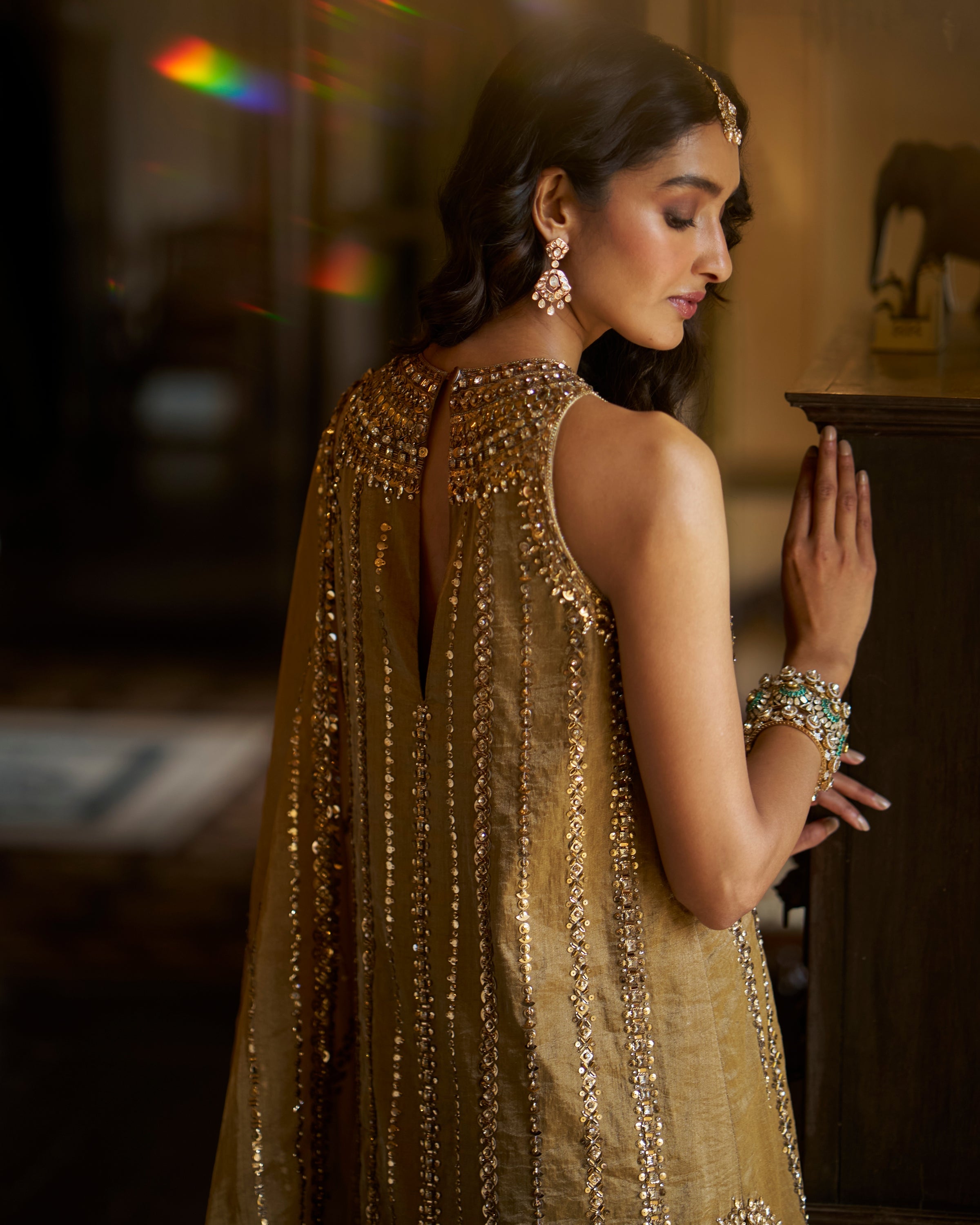 Antique Gold Kurta Set