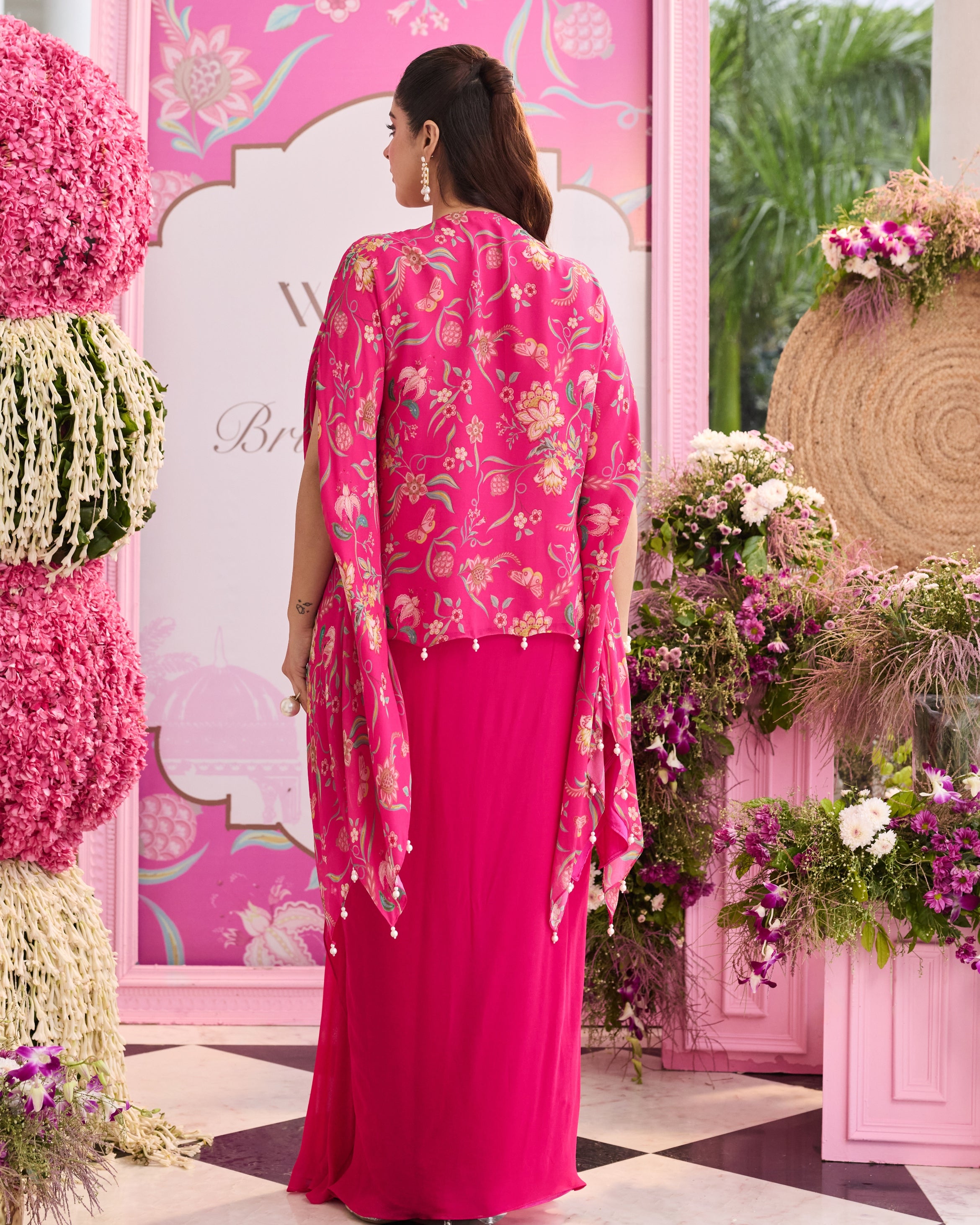 Raha Draped Skirt Set