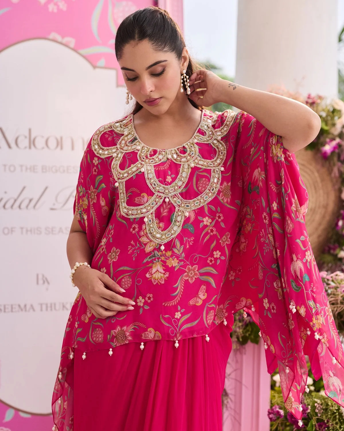 Raha Draped Skirt Set