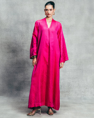 Handwoven Fuchsia Pink Gerum Kaftan