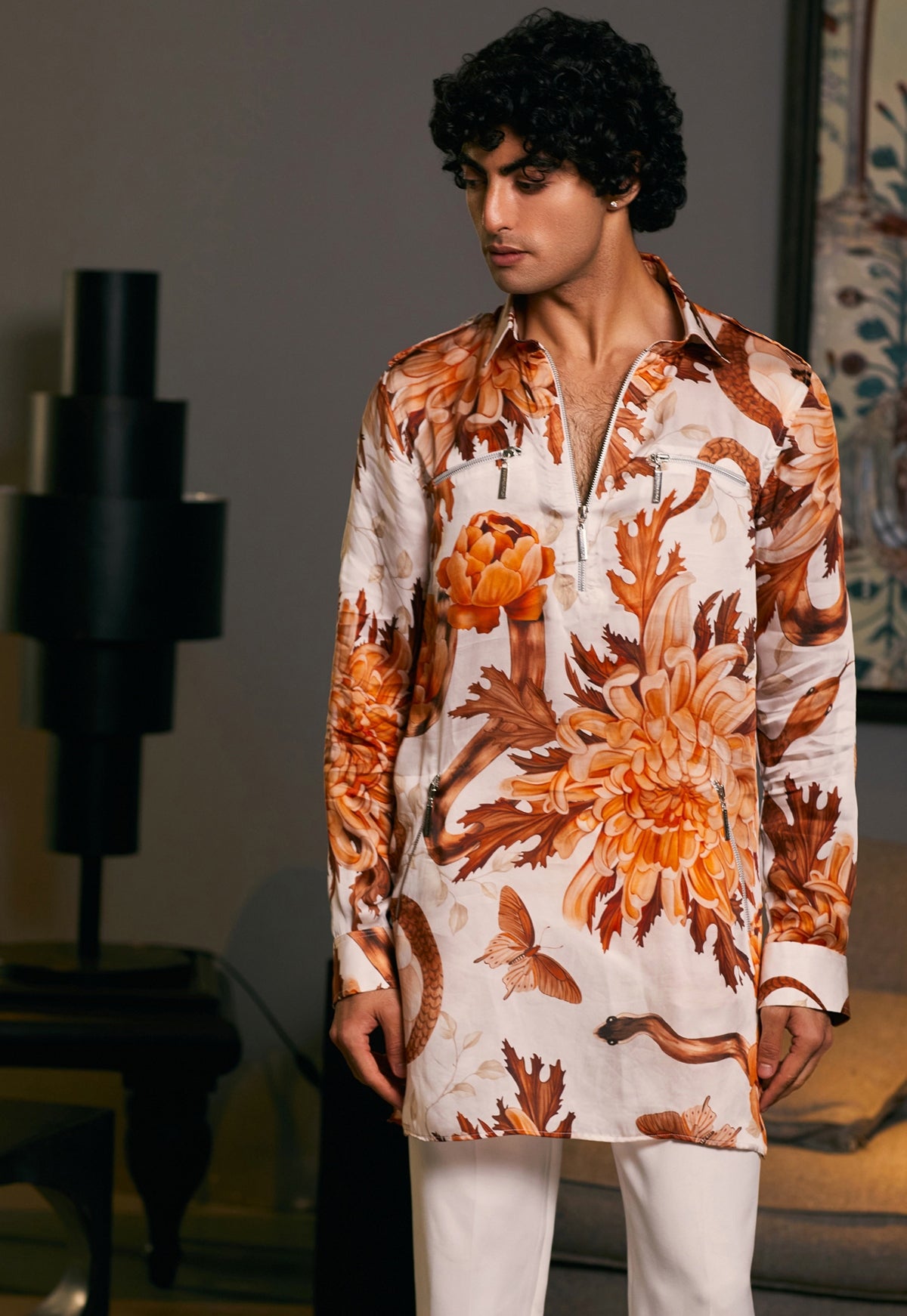 Snake Bamberg Goe Printed  Kurta Set