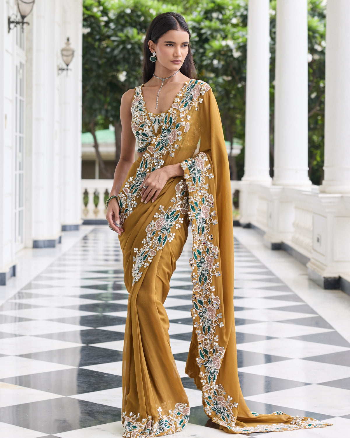 Niharika Pre-Draped Sari Set