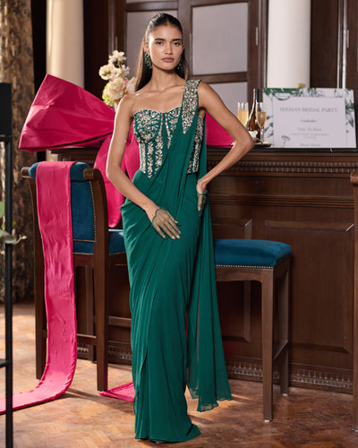 Bhumika Pre-Draped Sari Set