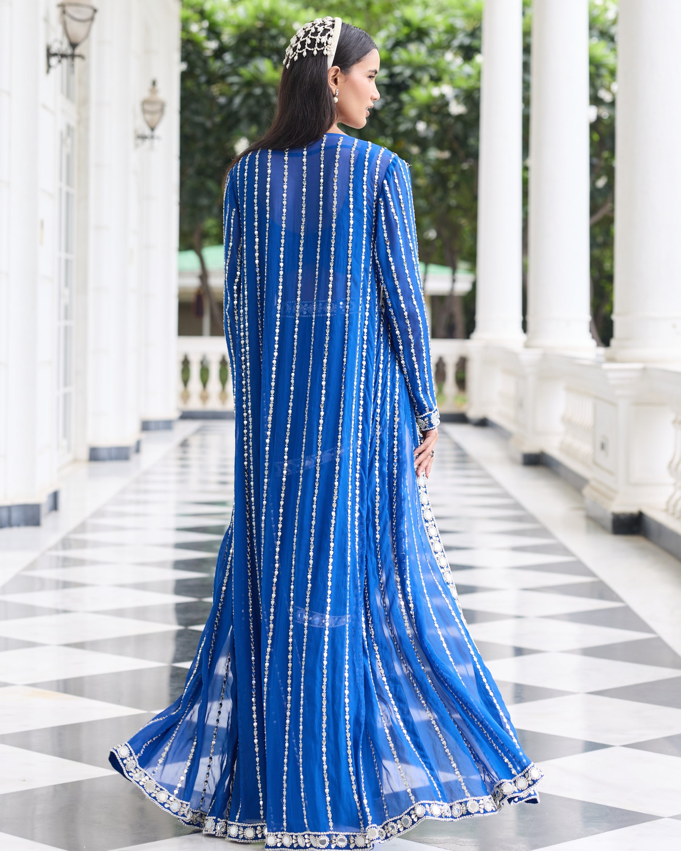 Alaya Pre-Draped Sari Set