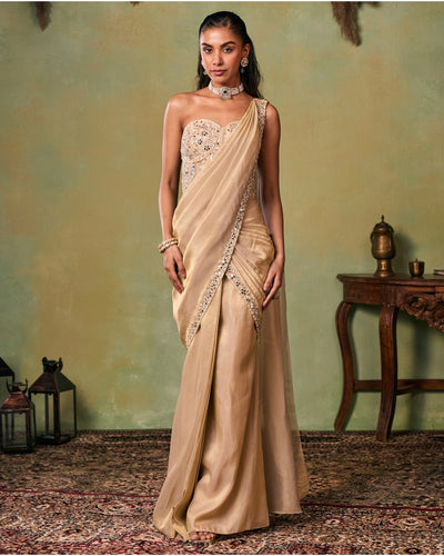 Sana Pre-Draped Sari Set