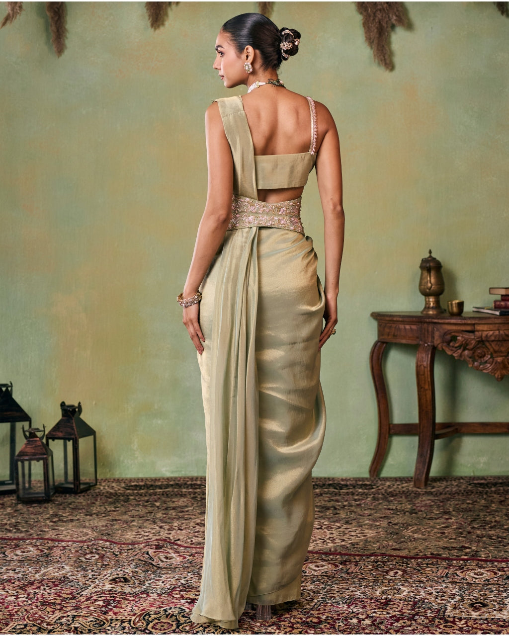 Gaia Pre-Draped Sari Set