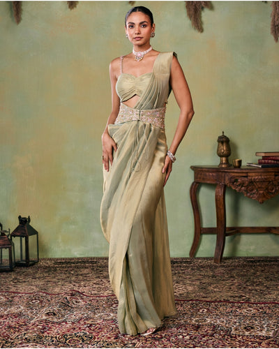 Gaia Pre-Draped Sari Set