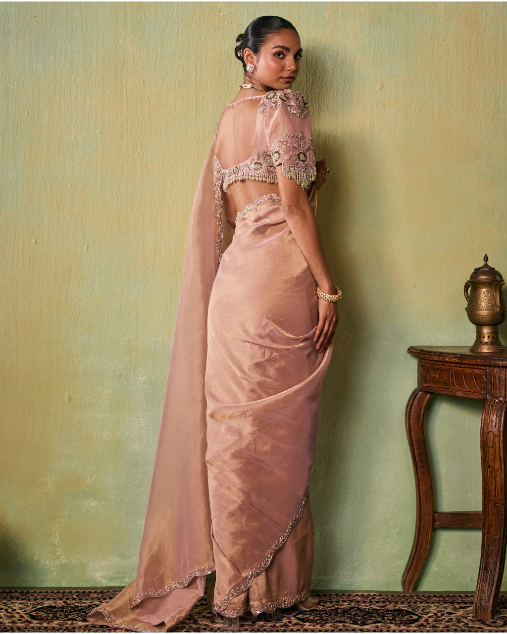 Isla Pre-Draped Sari Set