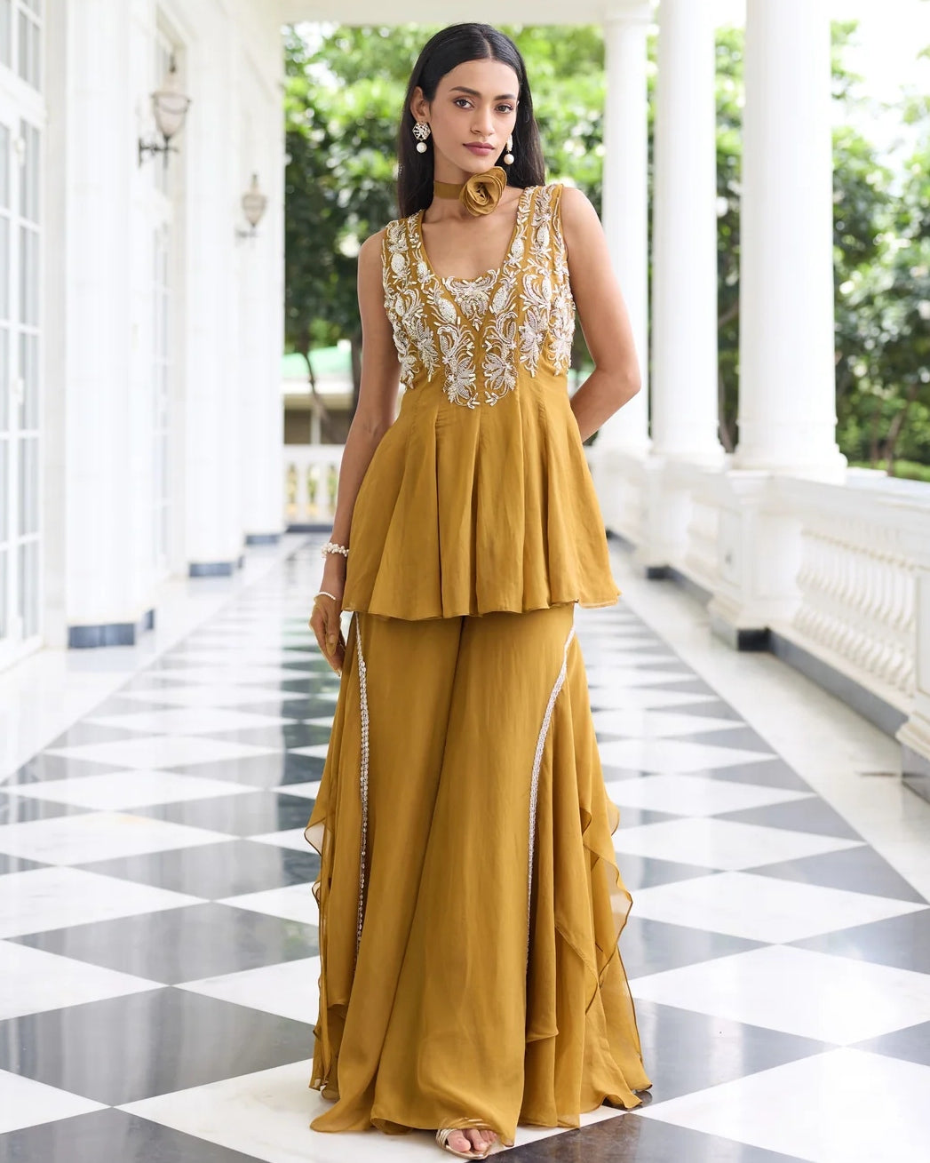 Supriya Peplum Gharara Set