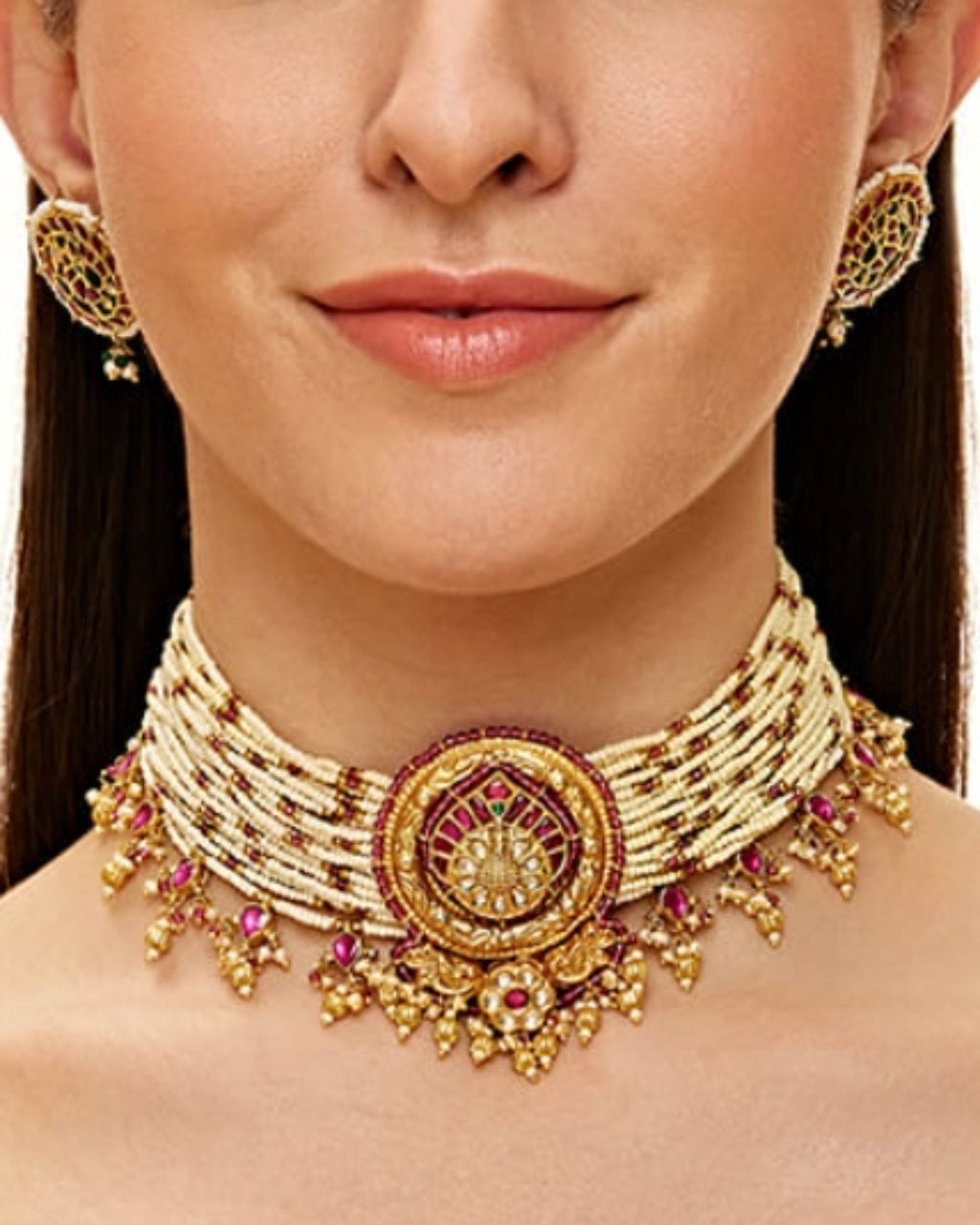 Hiranya Mayur Choker Set