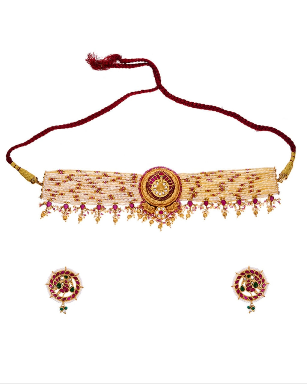 Hiranya Mayur Choker Set