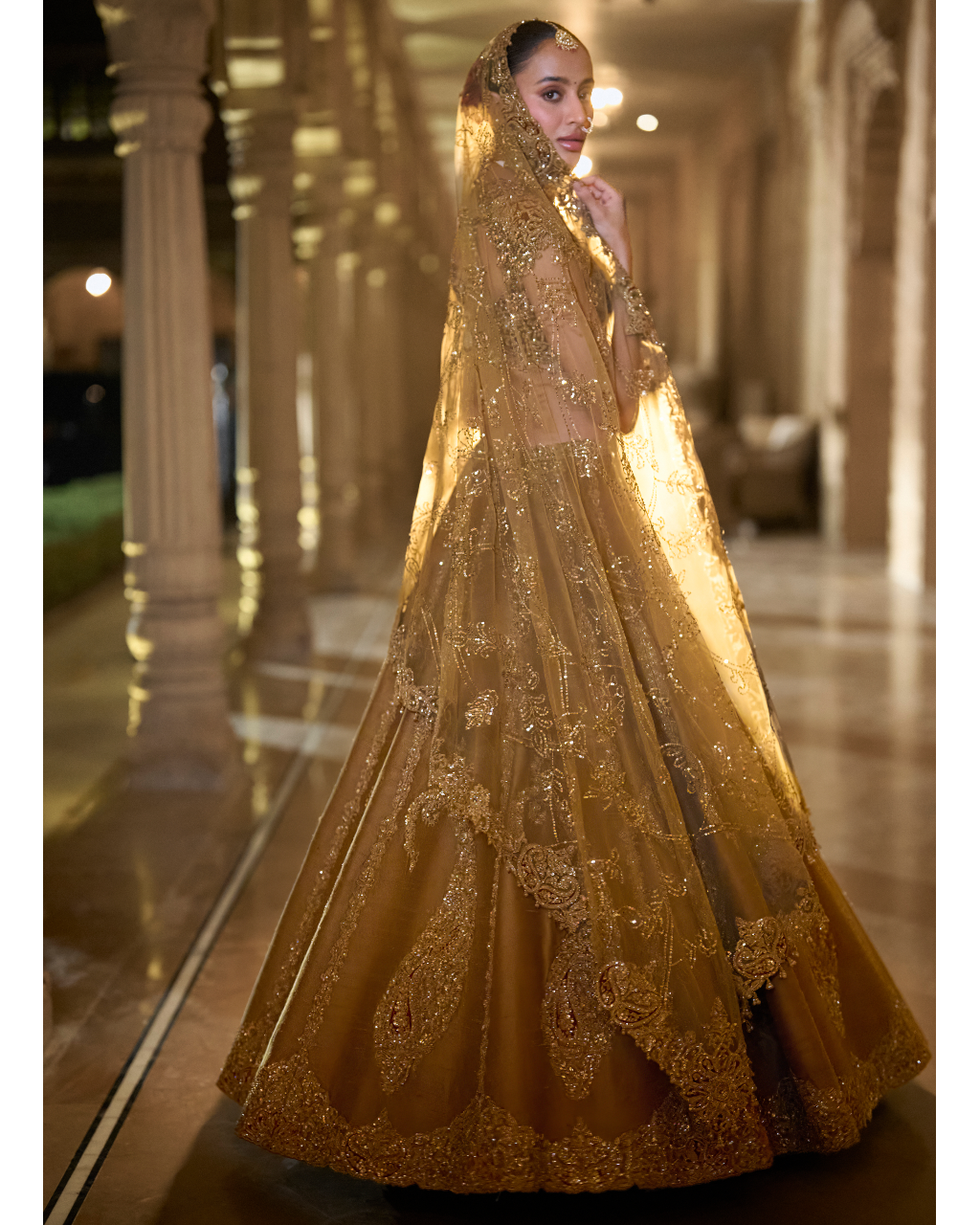 Gold Paisely Lehenga Set