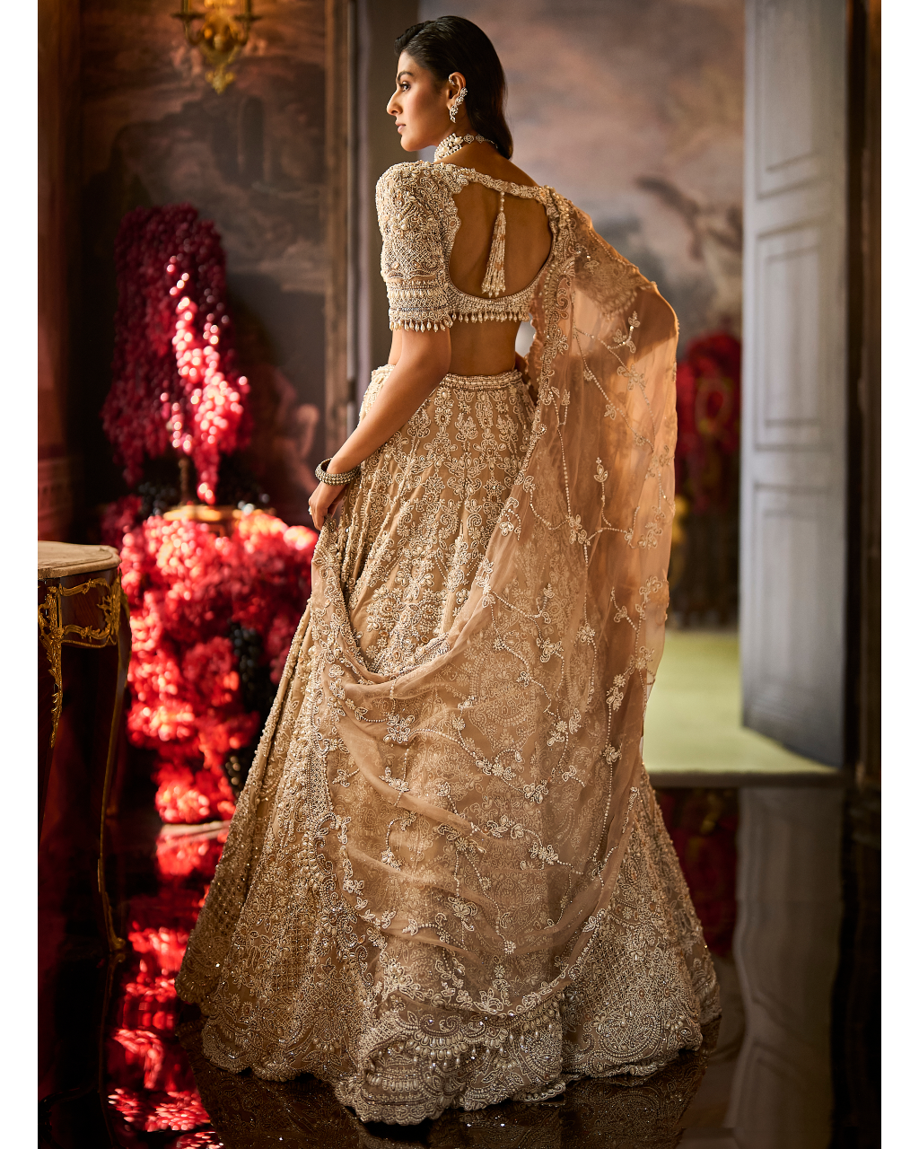 Nude Pearl Lehenga Set