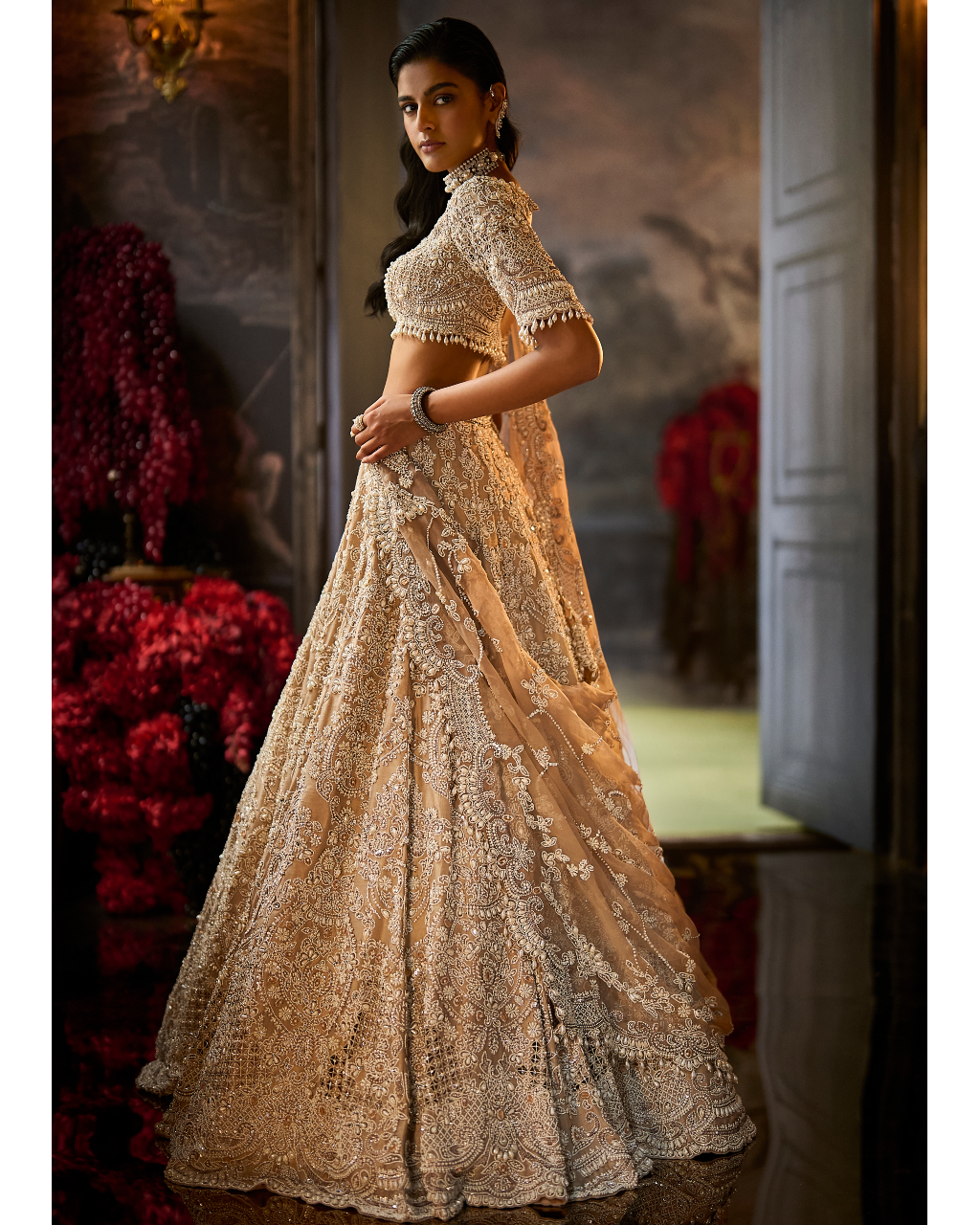 Nude Pearl Lehenga Set