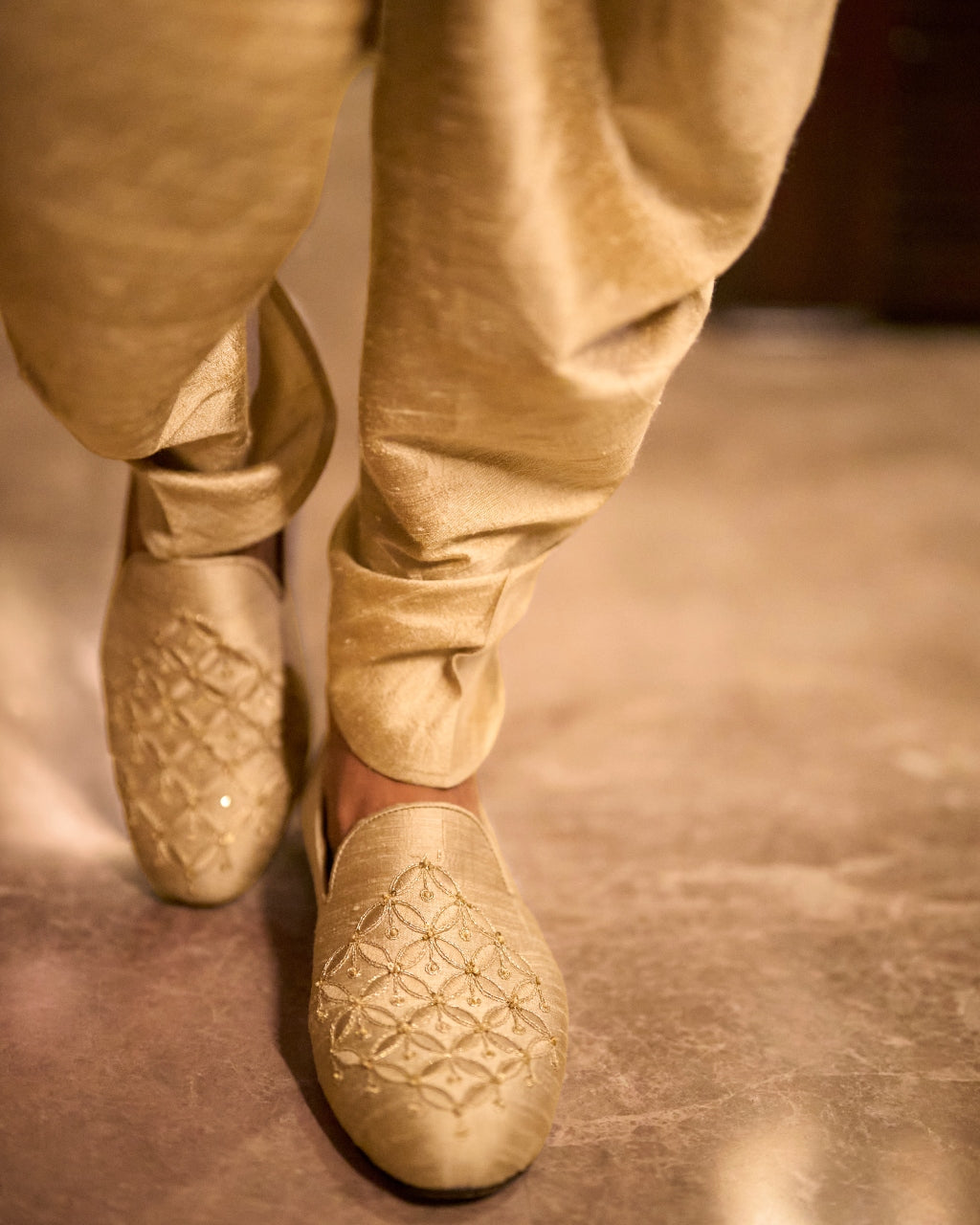 Champagne Gold Sherwani Set