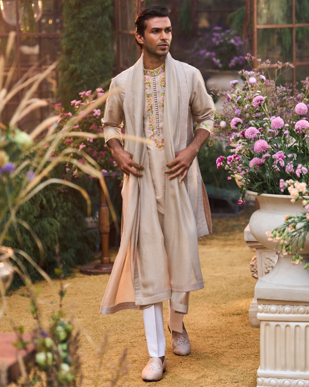 Greige Kurta Set