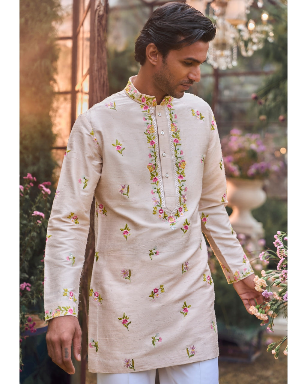 Multi-Coloured Floral Bundi Set