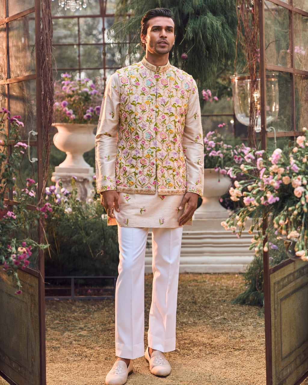 Multi-Coloured Floral Bundi Set